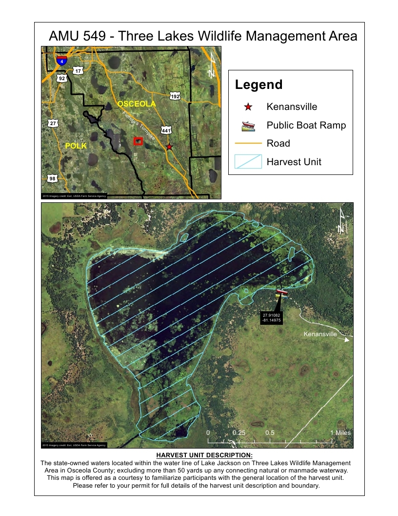 3 lakes WMA alligator hunting map